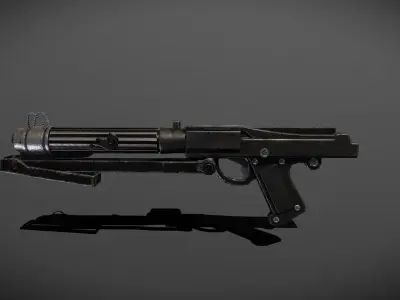Star wars dc-15s blaster Carbine Low-poly 3D model