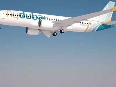 Flydubai Boeing 737 max 8 3D model