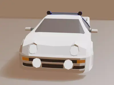 RS200 Rally Car - FREE Low-poly Free 3D model