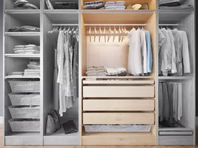 Wardrobe with Clothes part C 3D model