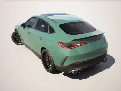 Coupe SUV - Mercedes GLC Coupe -Game Ready Vehicle Low-poly 3D model