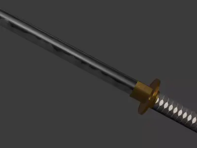 Katana - Game Ready Free low-poly 3D model