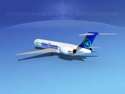 McDonnell Douglas MD-90 Iceland Express 3D model