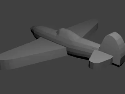Soviet Yak-9 Fighter Aircraft Free 3D print model