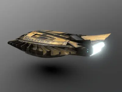 41Royal-Talon spaceship 3D model