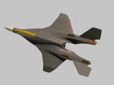 VSTOL fighter 3D model