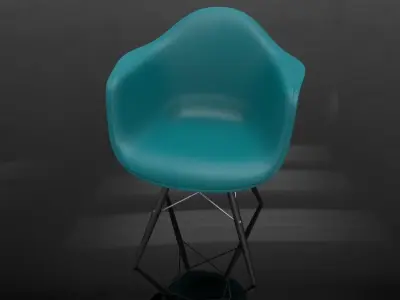 ChairBar teal chair Free 3D model