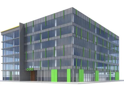 Commercial Building-012 Office Building 3D model