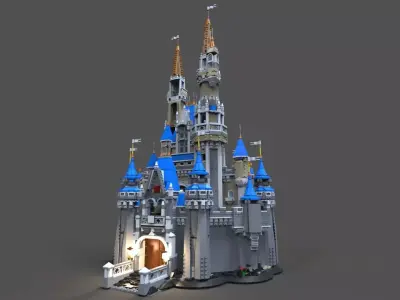 Lego Castle disney 3D model
