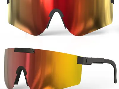 Sports Polarized Sunglasses Pit Viper Sunglasses Uv Sunglass 3D model