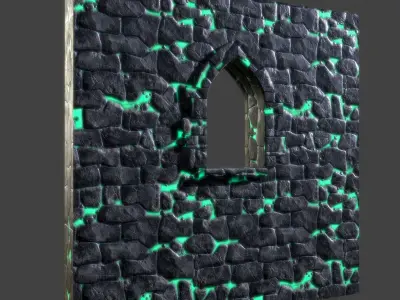 Castle Modular Kit Low-poly 3D model