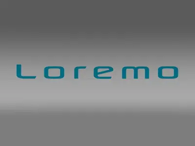 Loremo logo 3D model