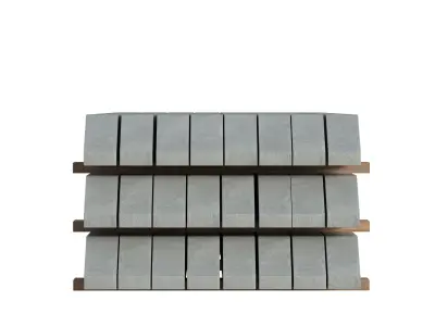 Stacked Concrete Spur Slabs 3D model