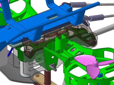 AVATAR STYLE HELICOPTER 3D model