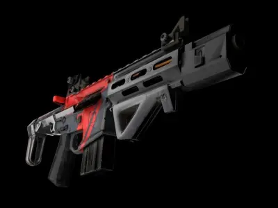 AAC Honey Badger Gun Free low-poly 3D model