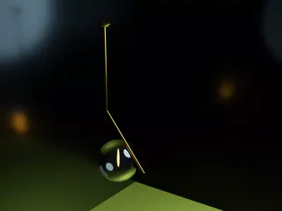 Classic Look Glass Pendant Light 3D model