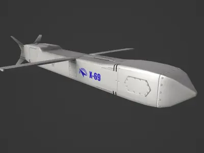 X-69 Cruise Missile Low-poly 3D model