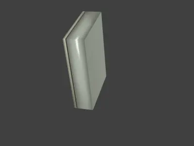 old panel model05 Low-poly 3D model
