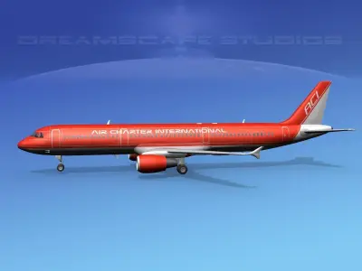 Airbus A321 Air Charter intl 2 3D model