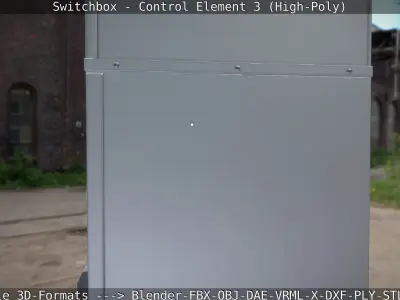 Switchbox - Control Element 3 - High-Poly 3D model