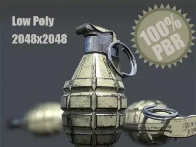 Grenade mk Free low-poly 3D model