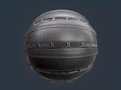 Sci-Fi Military Seamless PBR Texture 109 Texture