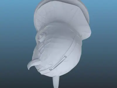 High-Detail Sci-Fi Character Statue PM-104 3D print model