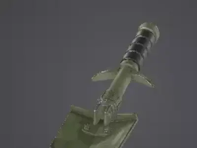 Low Poly Military Entrenching Tool Low-poly 3D model