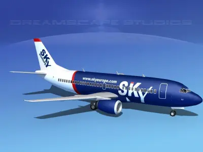 Boeing 737-300 Sky Europe 3D model