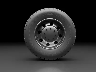 Whell Tire 3D Model 3D model