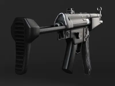 MP5A5 gun 3D model