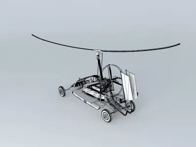 ARGO AIRCRAFTS A 76 Gyroraider flying 3D model