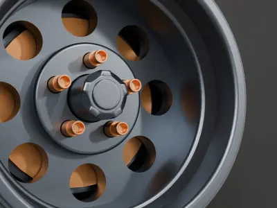 Car rim wheel 3D model