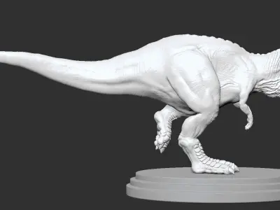 3D Tyrannosaurus Rex Zbrush T-Rex Low-poly 3D model