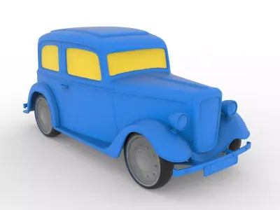 Austin 7 1934 Classic Car 3D print model