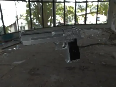 Desert Eagle Low-poly 3D model