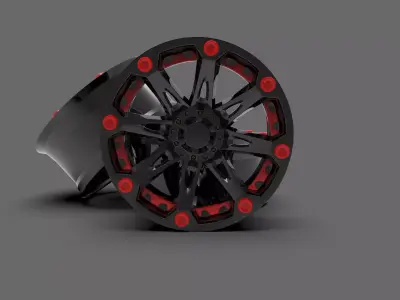 Generic Off-Road Rim 3D model