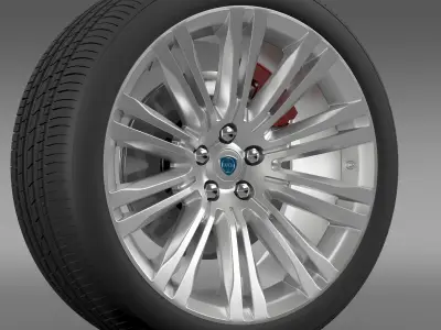 Lancia Thema 2014 wheel 3D model