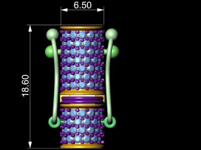  Diamond Cylinder Shaped Lock Low-poly 3D model