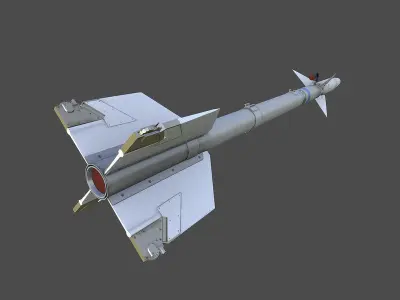 AIM9 E missile Low-poly 3D model
