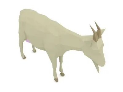 Animal Goat Low Poly Low-poly 3D model