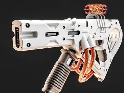 NOVA  Sci-fi Pistol   3D model