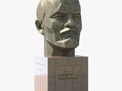 Lenin Monument Low-poly 3D model