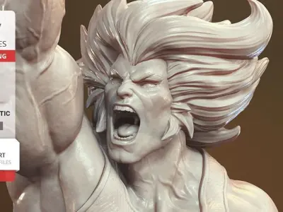 Lion O from Thundercats STL files for 3d printing by CG Pyro 3D print model