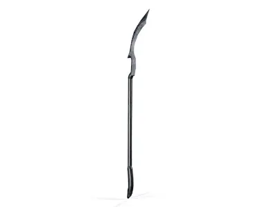 Sci-Fi Magical Scythe Low-poly 3D model