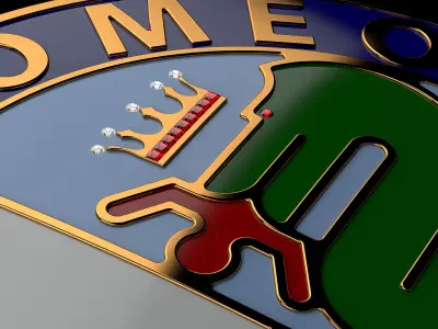 Alfa Romeo Badge Free 3D model