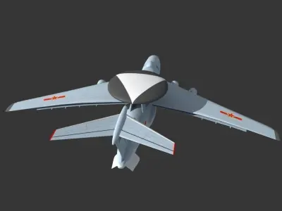KJ 2000 AWACS 3D model