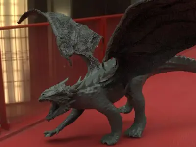 Dragon Crocodile hybrid 3D model