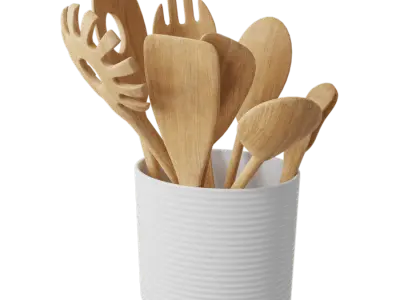  Wooden Utensils Jar Model 