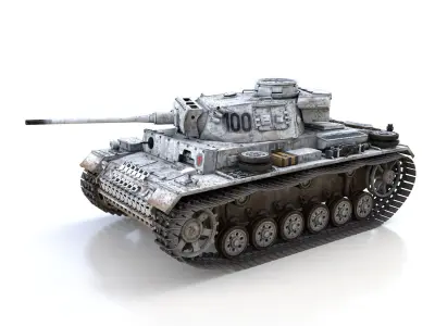 PzKpfw III - Panzer 3 - Ausf L - 100 3D model